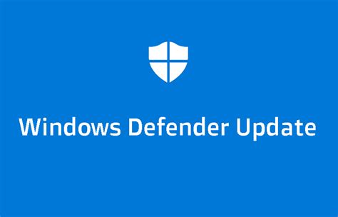 update windows defender
